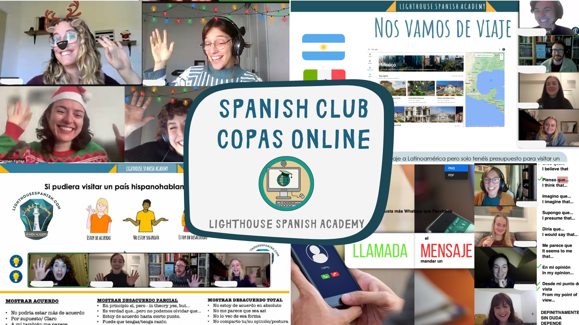 Online Spanish Conversation groups | UK | Wales | Lighthouse Spanish Academy