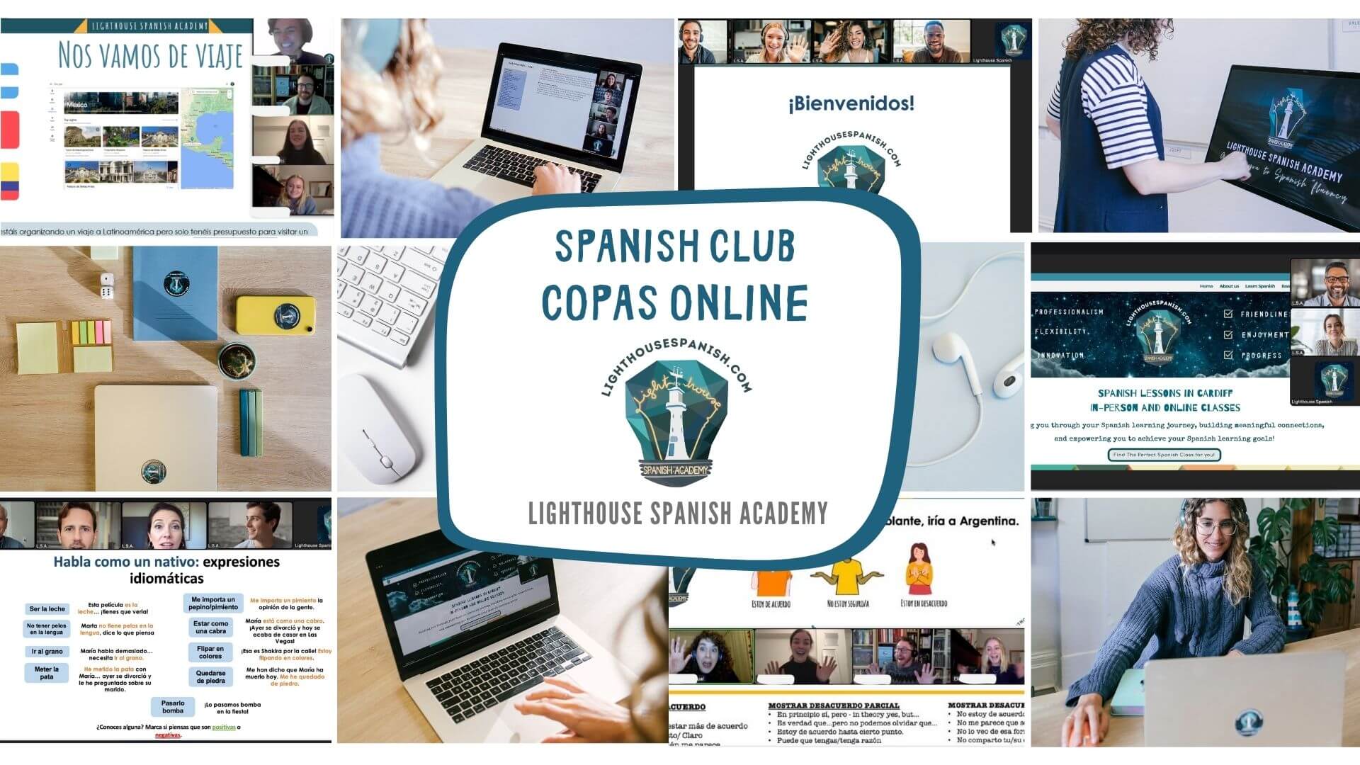 Online Spanish Conversation groups | UK | Wales | Lighthouse Spanish Academy